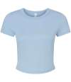 BL1010 1010 Bella Ladies Micro Rib Baby T-Shirt Solid Baby Blue Blend colour image